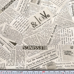 Windham Fabrics Story – Newsprint by Carrie Bloomston Cotton WIDEBACK 72″ x 108″