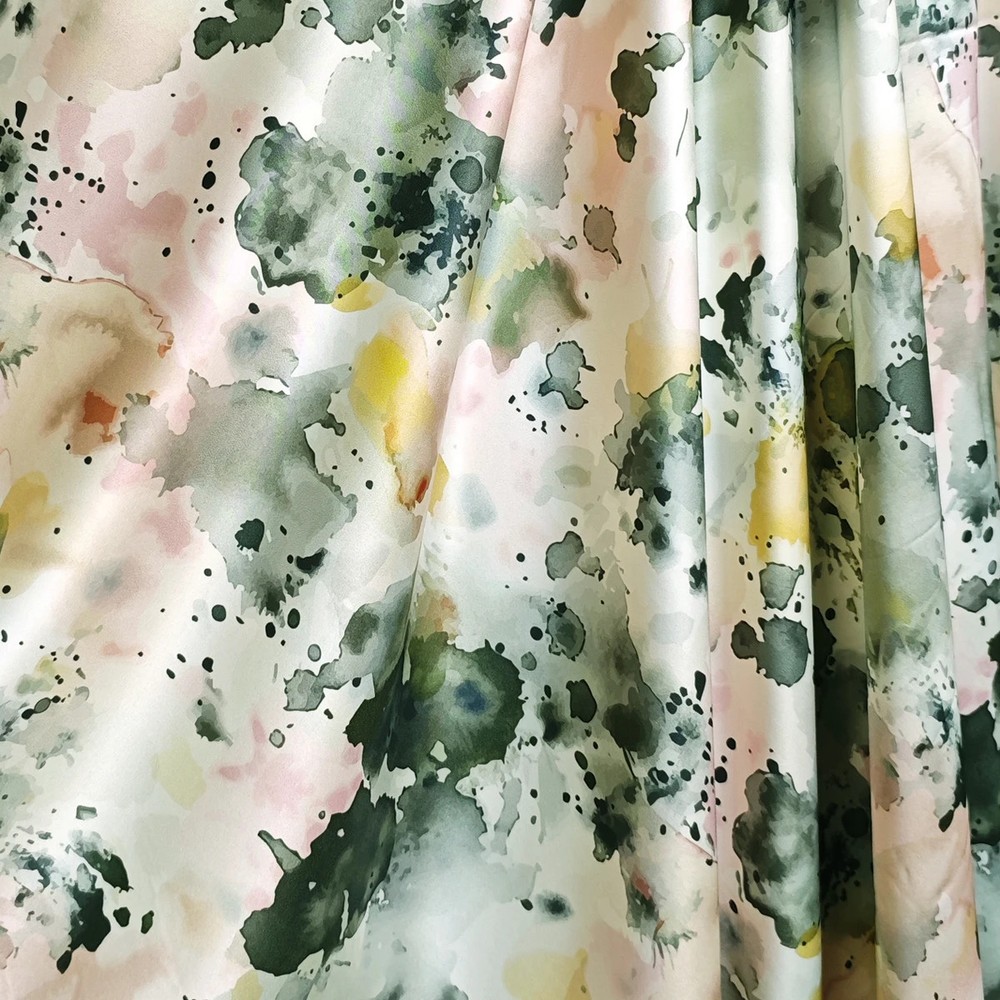 58”Wide By Yard Slightly Stretch Satin Material Kimono Scarves Fabric Charmeuse