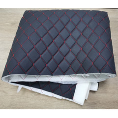 63” Quilted Faux Leather Foam Fabric Waterproof Car Upholstery Sewing Material