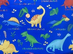 Lost World Dinosaurs Fabric by Paintbrush Studio, BTHY