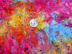 Moda BATIKS #4034″A RAINBOW OF COLOR LEAVES” BTY