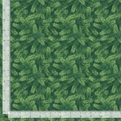 Christmas Fabric | Rustic Holiday Packed Pine Branch | Timeless Treasures YARD