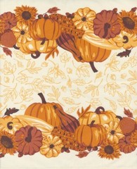 Moda Classic Retro Holiday Harvest Bounty 920 314 Toweling Fabric 16in Wide BTY