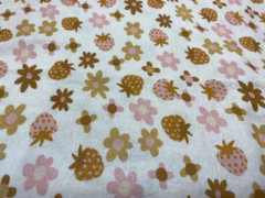 100% Knitted Cotton Jersey 260gsm- Digitally Printed Strawberry Floral Print