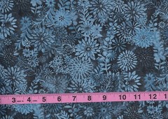 BTY TC Studio FLORAL FOREST Ash Blue Print 100% Cotton Quilt Fabric by Yard