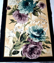 23×44″ Fabric Panel INTERLUDE Michele D’Amore Benartex Multicolor Floral Design