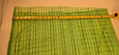 Vintage Green Metallic Lurex Sheer Fabric 7.5 Yds x 52” Iridescent