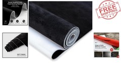 Elegant Black Suede Headliner Material 36”L x 60”W – Tube Packaged for Easy Use