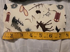 Outdoor Fishing Cabins Animals Hiking Boots Etc Cotton Quilt Remnants Fabric