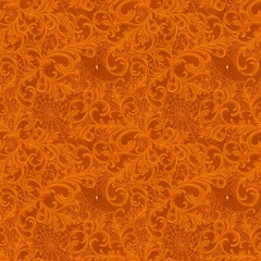 Lumin/White Owl – Dark Academia – Scrolls And Webs – Dark Pumpkin, Fabric BTY