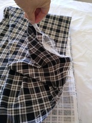 SUPER SNUGGLE FLANNEL FABRIC 100% cotton material Joann black tan plaid 7.5yds