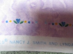 VTG Henry Glass Peter Pan Fabrics P.S. I Love You Cotton Fabric 1 yd +8″ x 42″
