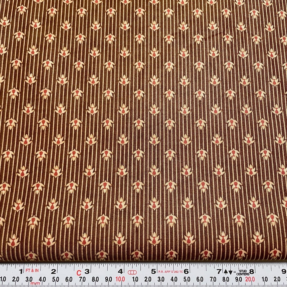 Collection for a Cause Heritage for Moda Brown Cotton Fabric by the HALF YARD