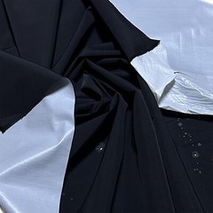 Breathable 2 Layer Cotton touch Recycled Nylon Weatherproof climb jacket Fabric