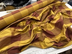 Dupioni Stripes 100% Silk Fabric 54″ Wide, By Yard (211)Sold By The Yard