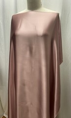 Rare 100% 40mm Silk Charmeuse Heavyweight Dusty Rose Pink Fabric 1 Yd Long 55″ W