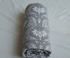 Gray & White Hand Block 100%Cotton 7 Yard Fabric NO TARRIF CHARGES 100%✅ KK5