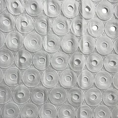 White Cord Lace Fabric Embroidery Mesh Cotton Craft Material 5 Y African Guipure