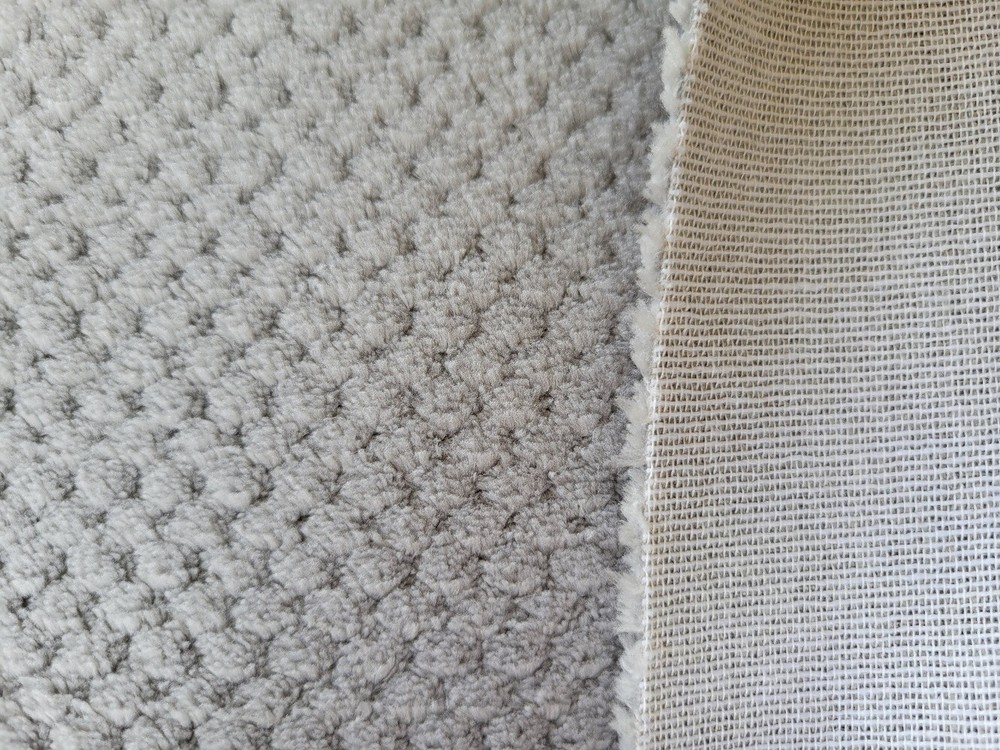 Upholstery chenille squares Fabric 6 Yards X 56″ light gray color sofa, cushions