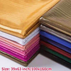 Shining Laser Fabric High Elastic Gilding Stripe Texture Knit Crepe Dress Sewing
