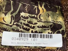 By 1/2 Yd Bali Batiks Cotton Quilt Store Fabric Deers Trees Fawns Hunting Brown
