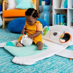Tummy Time Prop & Play Mat: Animals Theme, Developmental Toy