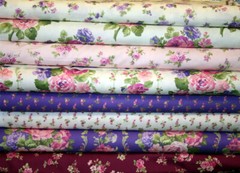 LILLIANS GARDEN FROM FABRIC TRADITION LARGE FLORAL STRIPE – 100% COTTON FABRIC