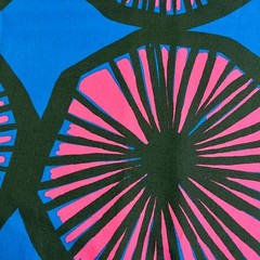 Marimekko Appelsiini Clothing Fabric 108x149cm Orange Print Finland Rare