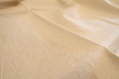 VINTAGE STARCHED CREAM COTTON FABRIC 2.04m x 0.92m