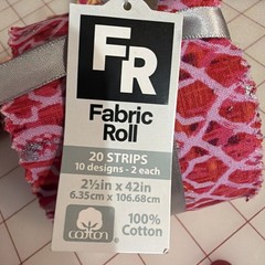 Jelly Roll 2.5 X 42” Cotton Pink Glitter Variety