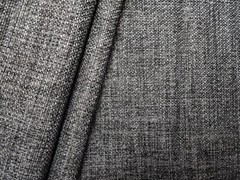 Upholstery Fabric – Resists Stains Yarn Dyed Basketweave Solid – Charcoal Grey