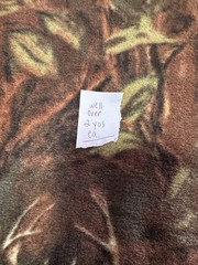 Fleece Fabric From Hobby Lobby Over 4 Yards Total 2+Buck & 2+Green See Pics
