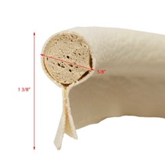 Dowco Boat Puff Cord Welting | Slit Faux Leather Cream 1/2 Inch (YD)
