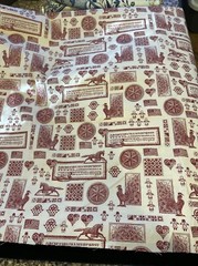 Jaftex Country Patriotic Americana Fabrics Red White Print 44 X 184 Cotton