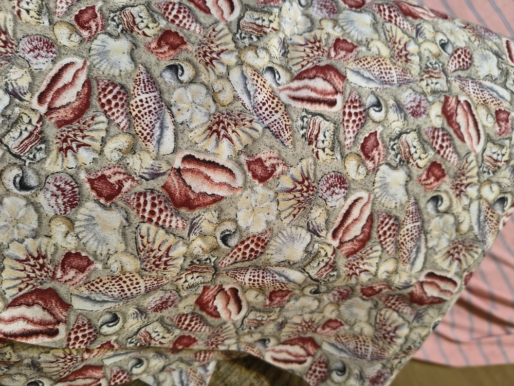 Large Seascape Ocean Nautical Theme Fabric 108 X 44 By The Sea See Pictures