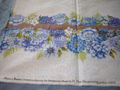 cotton fabric KARENS GARDEN in the beginning fabrics 2020 BORDER STRIPE 3 yards