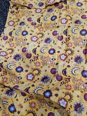 Lot Of 2 Yards Paisley Floral Fabric