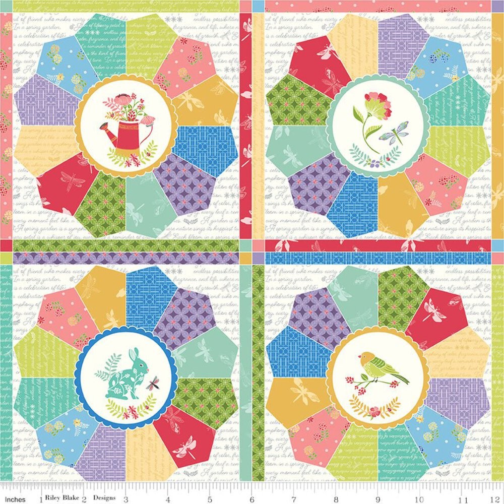 Awakening Cheater Print Multi Fabric by the Yard or Fat Quarter | Riley Blake De