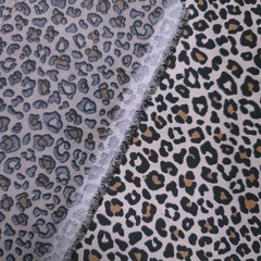 Taupe Brown Cheetah Print Taupe Dull Satin 58″ By The Yard Sewing Craft Fabric