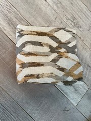 Material Aztec design 62 x 53 Browns Beige Linen Blend 5 Ft x 53