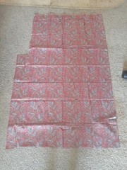 Liberty 110″ x 36″ Tana Lawn Used Vintage Cotton Fabric Red