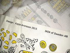 IKEA Fabric Remnant 2015 Kajsa Aronsson Cottage Kitchen Farmcore 36×60″