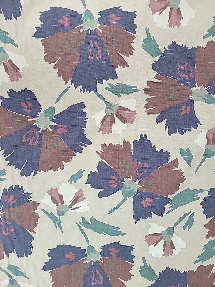 Stanley King Studio Mod Large Flowers Floral Upholstery Fabric BTY