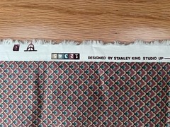 Fabric Stanley King Studios Screen Print Teflon Finish Floral 54″ X 5.8 YDS.