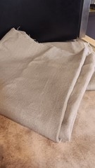 2+ sq. yds. Taupe/Beige/Light Brown Fabric, 50″ long x 56″ wide, Linen blend