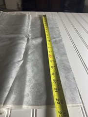 SILK Light Gray FABRIC 4 Yards x 22 Inches Wide or 144 Inches x 22 Wide