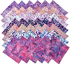 TWIRLS & SWIRLS Batiks from Riley Blake Designs – (42) 5″ batik squares