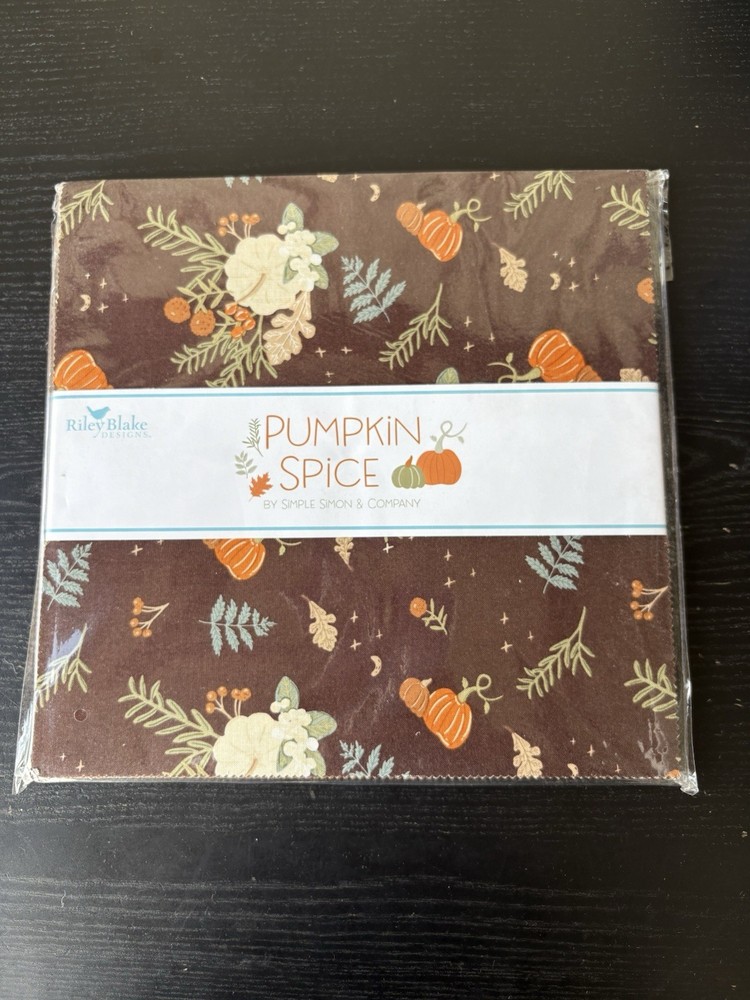 RILEY BLAKE Layer Cake – 42 10” Squares PUMPKIN SPICE By Simple Simon & Company