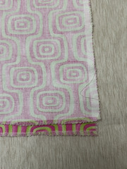 Modern Geometric Decorator Fabric Cotton Fushia/Lime Green ***Read for Yardage