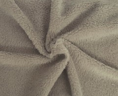 Sand Sherpa Fleece Knit Fabric By the Yard (Jacket Lining, Blanket) 4/20/17